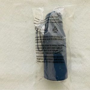 Pottery barn kids sawyer navy silicone water bottle